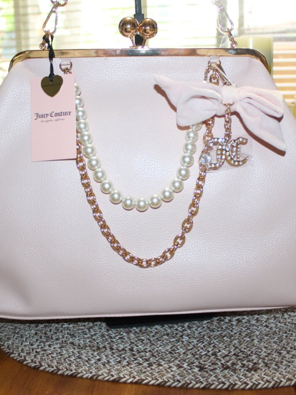 NWT Juicy Couture Pink Kiss Loch Purse. STUNNING! - Picture 4 of 16